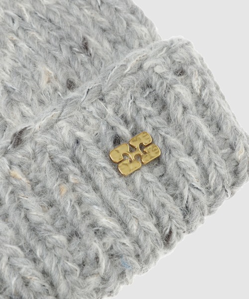 GANNI(ガニー)の「Chunky Marled Handknit Beanie(ニットキャップ/ビーニー・レディース・グレー・ONE SIZE)」の3枚目の写真