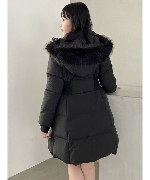 dazzlin（ダズリン）の「ウエストマークレディダウンコート（ダウンジャケット/コート・レディース・ピンク/ブラック/オフホワイト・SMALL/MEDIUM）」の10枚目の写真