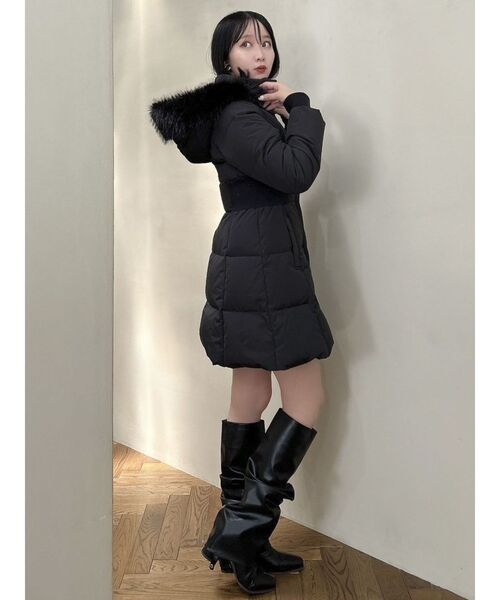 dazzlin（ダズリン）の「ウエストマークレディダウンコート（ダウンジャケット/コート・レディース・ピンク/ブラック/オフホワイト・SMALL/MEDIUM）」の21枚目の写真