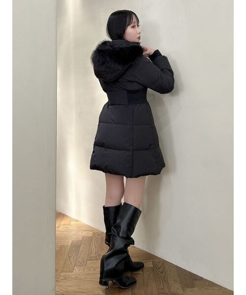 dazzlin（ダズリン）の「ウエストマークレディダウンコート（ダウンジャケット/コート・レディース・ピンク/ブラック/オフホワイト・SMALL/MEDIUM）」の22枚目の写真