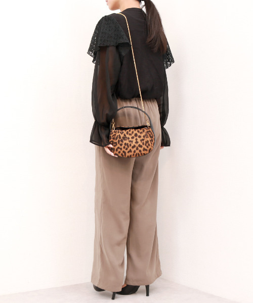 cache cache（カシュ カシュ）の「カシュカシュ cachecache / ラウンド型チェーンミニショルダーバッグ（ショルダーバッグ・レディース・ブラック/レオパード・FREE）」の19枚目の写真