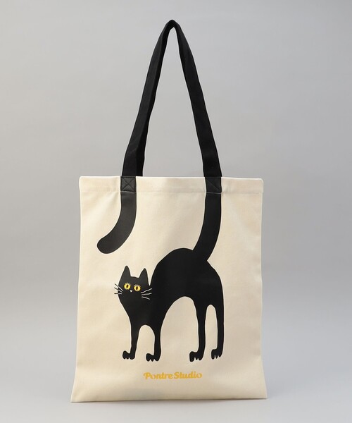 coen(コーエン)の「The gift shop(ザ・ギフト・ショップ)トートバッグ(トートバッグ・メンズ・オフホワイト/ブラック・FREE)」の2枚目の写真