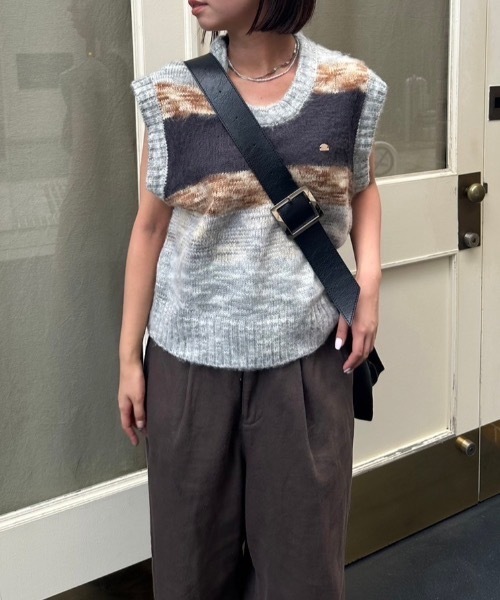 試着のみ RRL ネイティブボーダー ニットベスト M 試着のみ RRL ネイティブボーダー ニットベスト M 試着のみ RRL