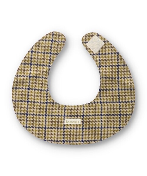 BRANSHES（ブランシェス）の「【おそろい】チェックスタイ（スタイ/よだれかけ・キッズ・ブラウン/ブラック・FREE）」の8枚目の写真