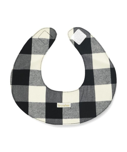 BRANSHES（ブランシェス）の「【おそろい】チェックスタイ（スタイ/よだれかけ・キッズ・ブラウン/ブラック・FREE）」の11枚目の写真