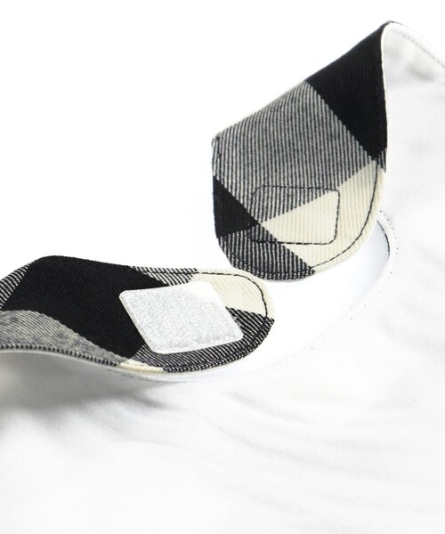 BRANSHES（ブランシェス）の「【おそろい】チェックスタイ（スタイ/よだれかけ・キッズ・ブラウン/ブラック・FREE）」の3枚目の写真