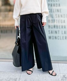 NOLLEY’S | ウォッシャブルイージーケアツイルワイドパンツ(その他パンツ)