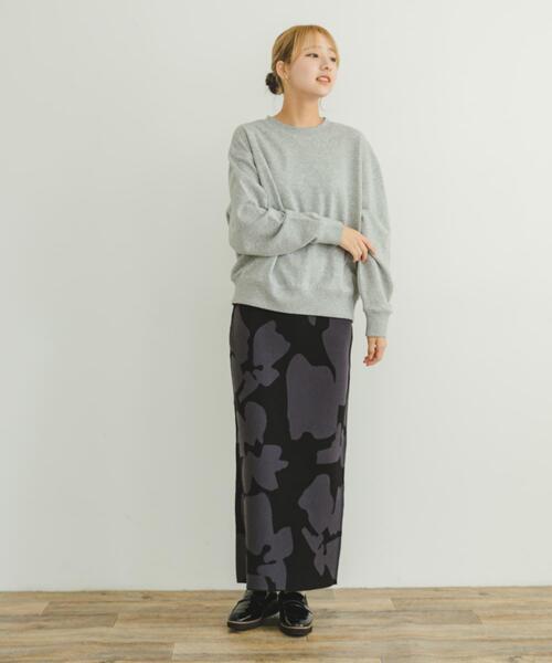 ITEMS URBANRESEARCH（アイテムズ アーバンリサーチ）の「ニットロングスカート（スカート・レディース・ブラウン系その他/ブラック系その他/ダークブラウン・FREE）」の10枚目の写真