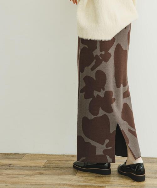 ITEMS URBANRESEARCH（アイテムズ アーバンリサーチ）の「ニットロングスカート（スカート・レディース・ブラウン系その他/ブラック系その他/ダークブラウン・FREE）」の14枚目の写真