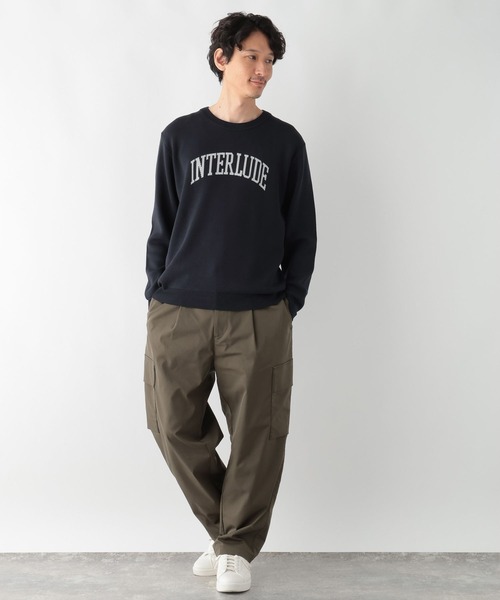 すとりーむ セール】アンチピリングニット/ロゴ/116382（ニット/セーター