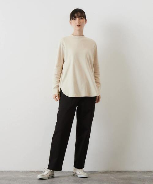 【セール】モックネックプルオーバー（Tシャツ/カットソー）｜LOGEMENT DE CLAIRE（ロジュモンドクレール）