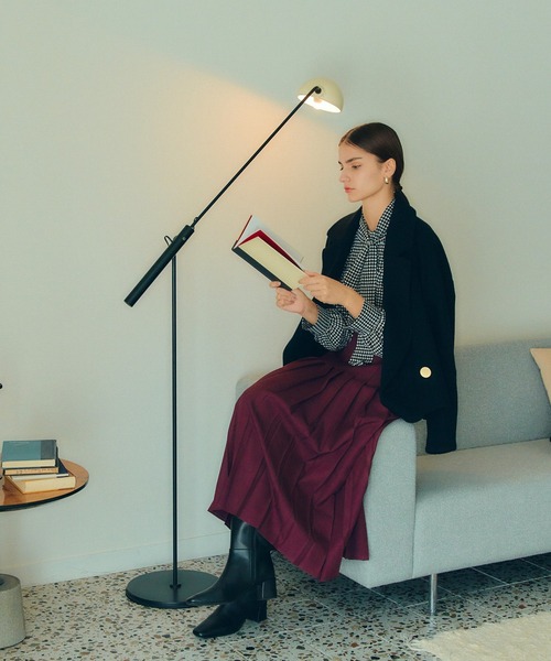 YECCA VECCA（イェッカヴェッカ）の「ビッグカラーウールショートコート（その他アウター・レディース・ライトベージュ/ブラック・FREE）」の7枚目の写真