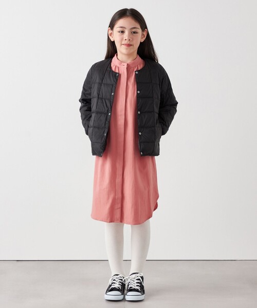 TAION（タイオン）の「TAION: クルーネック ボタン ダウン カーディガン<KIDS>（ダウンジャケット/コート・キッズ・ブラウン/ブラック/オリーブ/ライトブルー・130/150/110）」の10枚目の写真