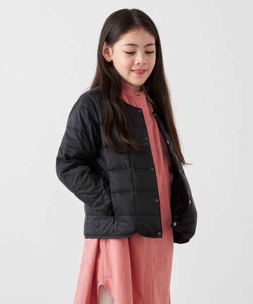 TAION（タイオン）の「TAION: クルーネック ボタン ダウン カーディガン<KIDS>（ダウンジャケット/コート・キッズ・ブラウン/ブラック/オリーブ/ライトブルー・130/150/110）」の14枚目の写真