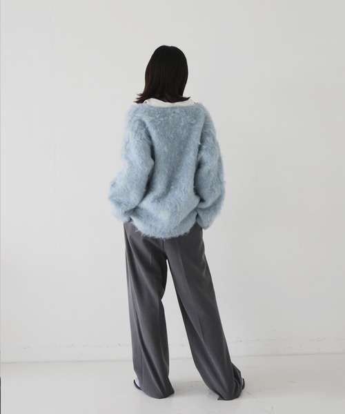 セール】ミックスシャギー Vネックニット（ニット/セーター）｜hellam