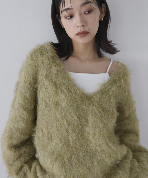 【美品✨】アルアバイル　フリゼVネックニットジャケット　完売品 VitaFelice Vネックニット レディース トップス プルオーバー