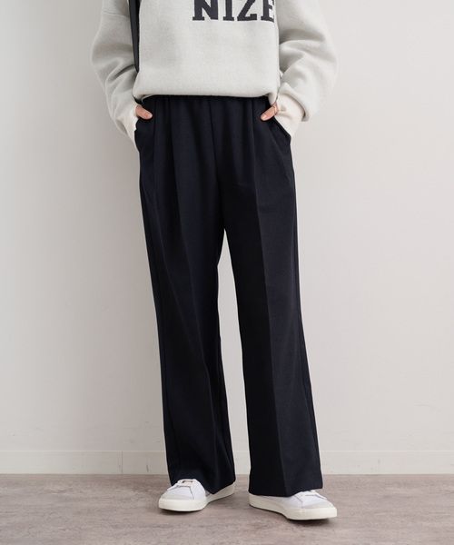JOURNAL STANDARD relume(ジャーナルスタンダード レリューム)の「《追加》ウールライクタックギャザーパンツ(スラックス・レディース・グレー/ブラック・36/38)」の5枚目の写真