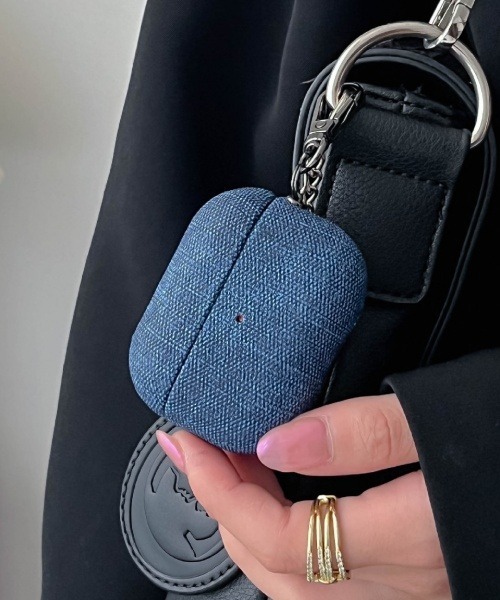 Fun & Daily（ファンアンドデイリー）の「F&D : デニムライクairpods ケース ( Air pod pro3 )（ヘッドフォン/イヤホン・レディース・ブラック/ブラウン/ネイビー/オレンジ・A）」の11枚目の写真