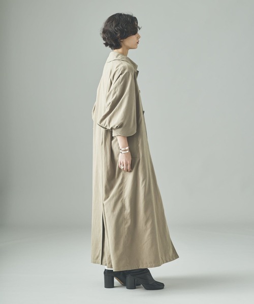 Curensology（カレンソロジー）の「Curensology(カレンソロジー)/ピーチトレンチコート（トレンチコート・レディース・ブラック/キャメル/グレー/ライトブラウン・36/38）」の14枚目の写真