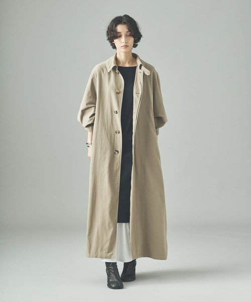 Curensology（カレンソロジー）の「Curensology(カレンソロジー)/ピーチトレンチコート（トレンチコート・レディース・ブラック/キャメル/グレー/ライトブラウン・36/38）」の5枚目の写真