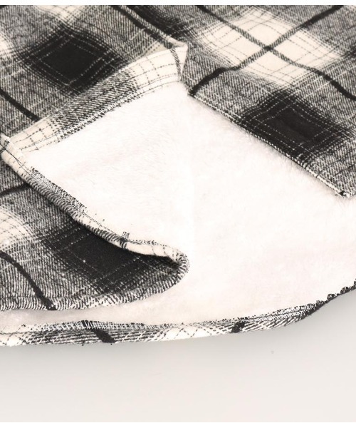 ANAP（アナップ）の「裏ボアチェックシャツ（シャツ/ブラウス・レディース・ベージュ/ブラック・FREE）」の19枚目の写真