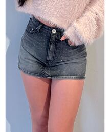 GYDA | bijouデニムスカートライクショートパンツ(デニムスカート)