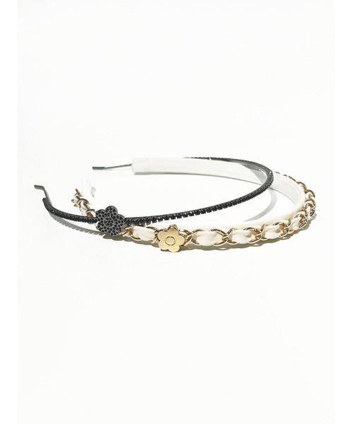 LILY BROWN(リリーブラウン)の「【LILY BROWN×MARY QUANT】デイジーモチーフカチューシャ(カチューシャ・レディース・ホワイト/ブラック・FREE)」の3枚目の写真