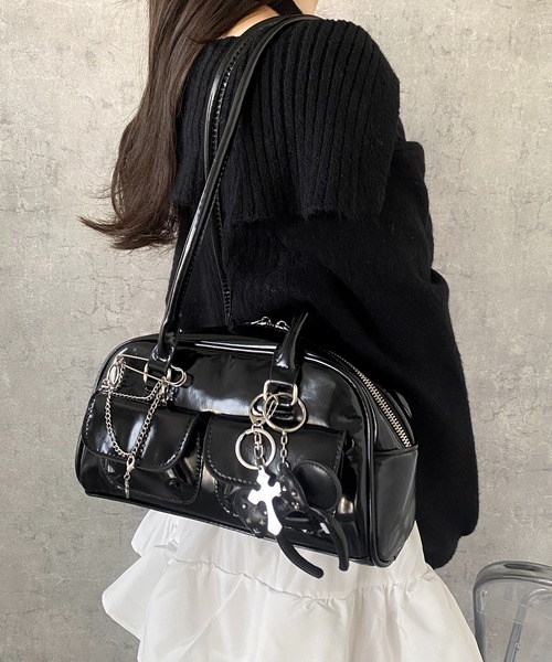 セール】【ペットボトル収納可能！】フロントポケットスクエアロング