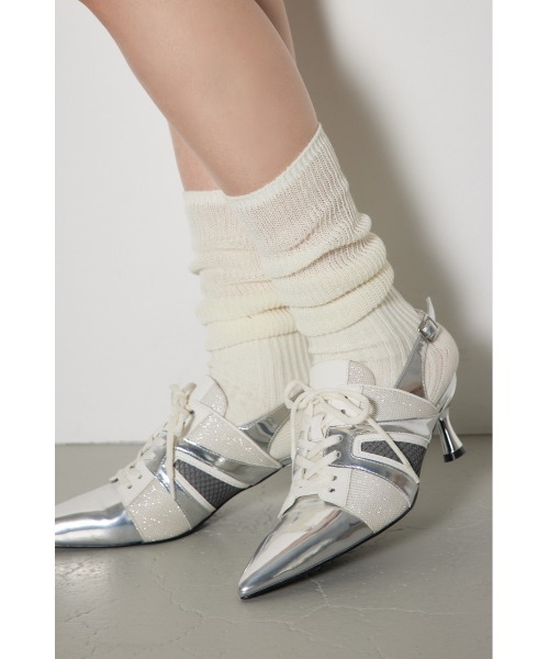 rienda（リエンダ）の「ルーズシアーソックス2（ソックス/靴下・レディース・ホワイト/ライトグレー・FREE）」の13枚目の写真