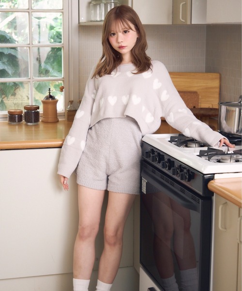 【美品】EDIT.FOR LULU ホワイト ハート柄 ルームウェア 楽天市場】ハート型（パジャマ｜ナイトウェア・ルームウェア