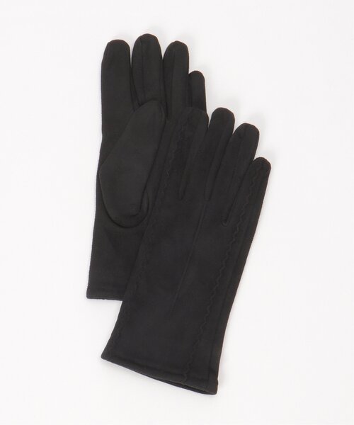 LBC（エルビーシー）の「ライン入りグローブ（手袋・レディース・ブラック/ベージュ・FREE）」の4枚目の写真