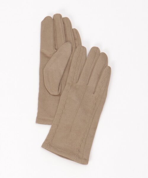 LBC（エルビーシー）の「ライン入りグローブ（手袋・レディース・ブラック/ベージュ・FREE）」の11枚目の写真