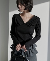 【UNE ORIGINAL】バレエコアラブリーレースＴシャツカットソー