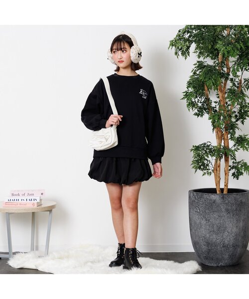 algy(アルジー)の「リボンギャザーショルダー(ショルダーバッグ・キッズ・ブラック/アイボリー/シルバー・FREE)」の12枚目の写真