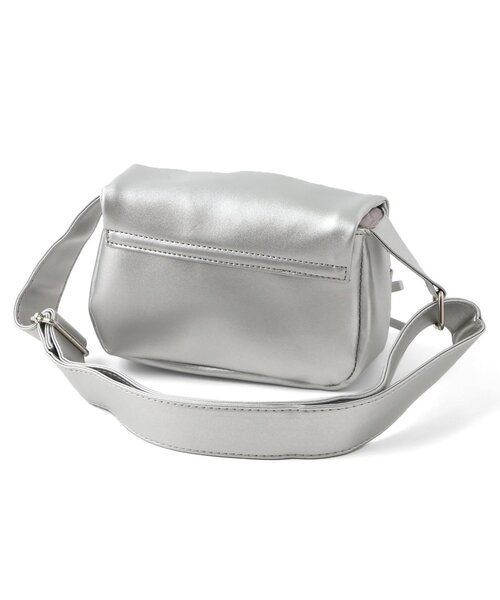 algy(アルジー)の「リボンギャザーショルダー(ショルダーバッグ・キッズ・ブラック/アイボリー/シルバー・FREE)」の9枚目の写真