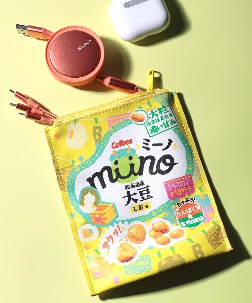 チチカカ（チチカカ）の「「ミーノ」コラボレーションパッケージ風ポーチ（ポーチ・レディース・イエロー/グリーン・FREE）」の5枚目の写真