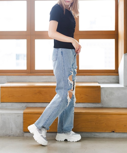 attagirl（アタガール）の「厚底グリッタースニーカー（スニーカー・レディース・ブラック/ホワイト/ピンク・S/M/L/LL/3L）」の6枚目の写真