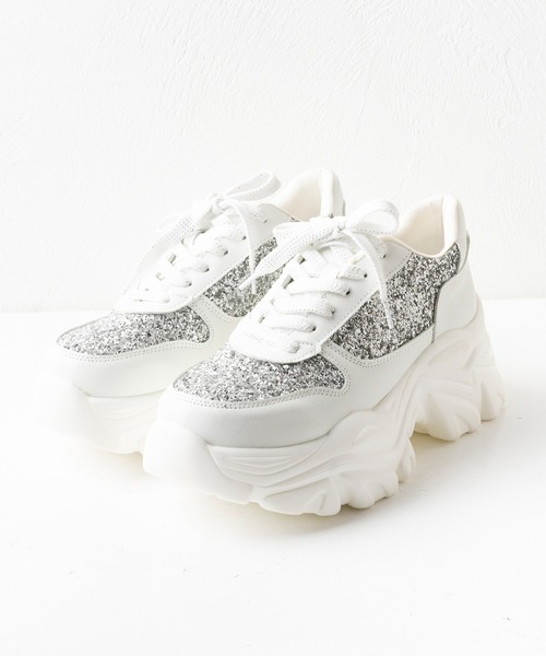 attagirl（アタガール）の「厚底グリッタースニーカー（スニーカー・レディース・ブラック/ホワイト/ピンク・S/M/L/LL/3L）」の19枚目の写真