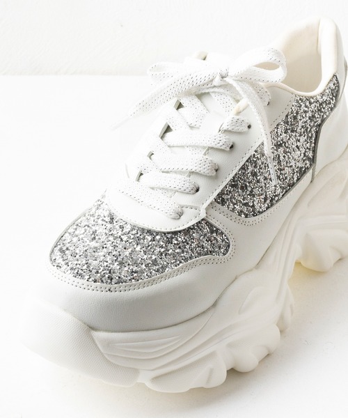 attagirl（アタガール）の「厚底グリッタースニーカー（スニーカー・レディース・ブラック/ホワイト/ピンク・S/M/L/LL/3L）」の21枚目の写真