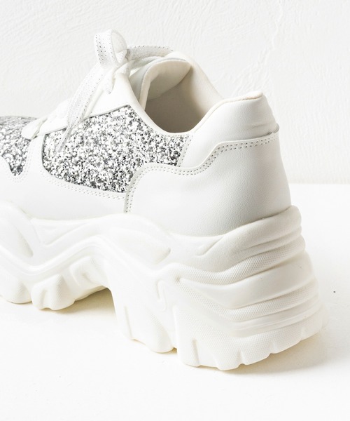 attagirl（アタガール）の「厚底グリッタースニーカー（スニーカー・レディース・ブラック/ホワイト/ピンク・S/M/L/LL/3L）」の22枚目の写真