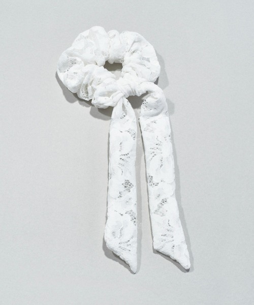 GOLDY(ゴールディ)の「レース ハング シュシュ(シュシュ・レディース・ブラック/アイボリー/ホワイト・FREE)」の5枚目の写真