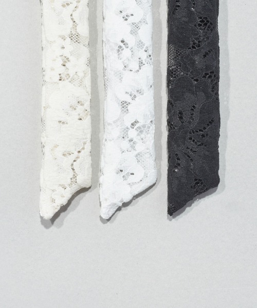 GOLDY(ゴールディ)の「レース ハング シュシュ(シュシュ・レディース・ブラック/アイボリー/ホワイト・FREE)」の10枚目の写真