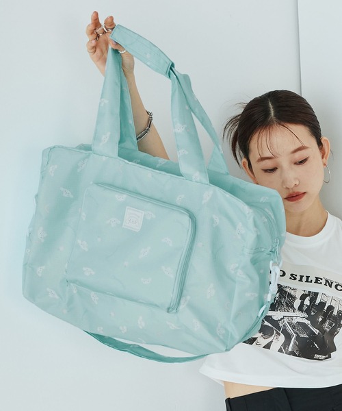 sanrio(サンリオ)の「Sanrio characters(サンリオキャラクターズ) 2WAY折りたたみボストンバッグ / シナモロール CR-621(ボストンバッグ・レディース・ブルー・FREE)」の1枚目の写真