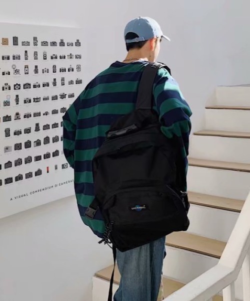 link lot(リンクロット)の「カラーワイドボーダーロンT(Tシャツ/カットソー・メンズ・ブルー/ホワイト/グリーン・F)」の9枚目の写真