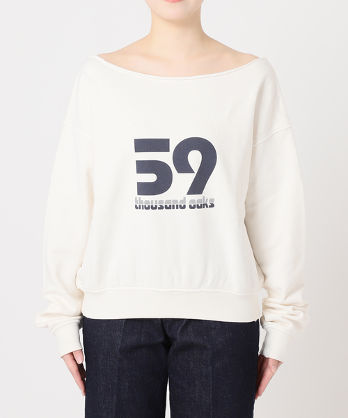 JOINT WORKS（ジョイントワークス）の「裏毛ワンショルプルオーバー（スウェット・レディース・チャコールグレー/アイボリー/ネイビー・FREE）」の17枚目の写真