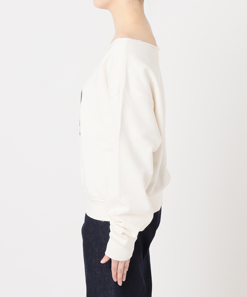 JOINT WORKS（ジョイントワークス）の「裏毛ワンショルプルオーバー（スウェット・レディース・チャコールグレー/アイボリー/ネイビー・FREE）」の18枚目の写真