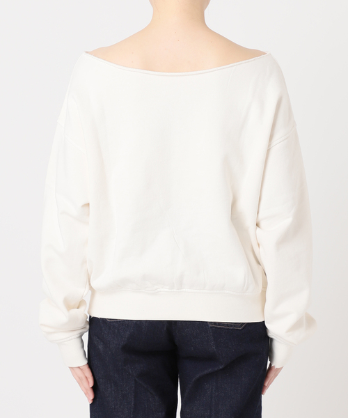 JOINT WORKS（ジョイントワークス）の「裏毛ワンショルプルオーバー（スウェット・レディース・チャコールグレー/アイボリー/ネイビー・FREE）」の19枚目の写真