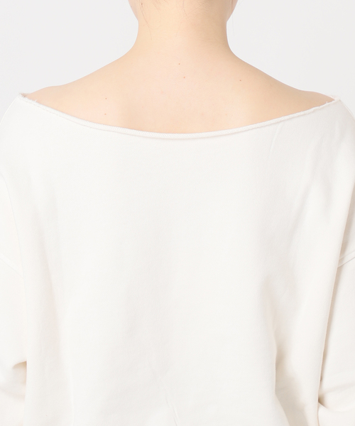 JOINT WORKS（ジョイントワークス）の「裏毛ワンショルプルオーバー（スウェット・レディース・チャコールグレー/アイボリー/ネイビー・FREE）」の21枚目の写真