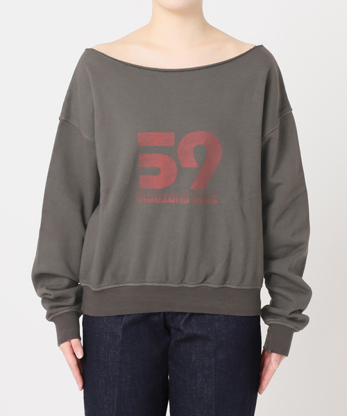 JOINT WORKS（ジョイントワークス）の「裏毛ワンショルプルオーバー（スウェット・レディース・チャコールグレー/アイボリー/ネイビー・FREE）」の5枚目の写真