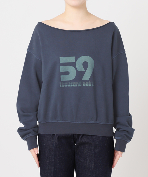 JOINT WORKS（ジョイントワークス）の「裏毛ワンショルプルオーバー（スウェット・レディース・チャコールグレー/アイボリー/ネイビー・FREE）」の8枚目の写真